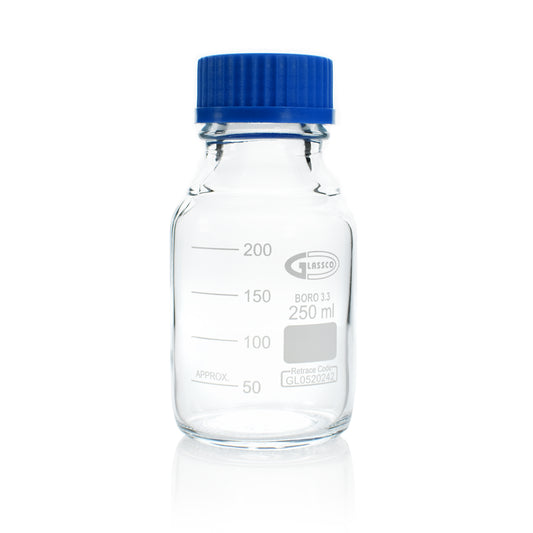 FRASCO DE LABORATORIO CON TAPA GL 45 GLASSCO 274.202 PARA CULTIVO