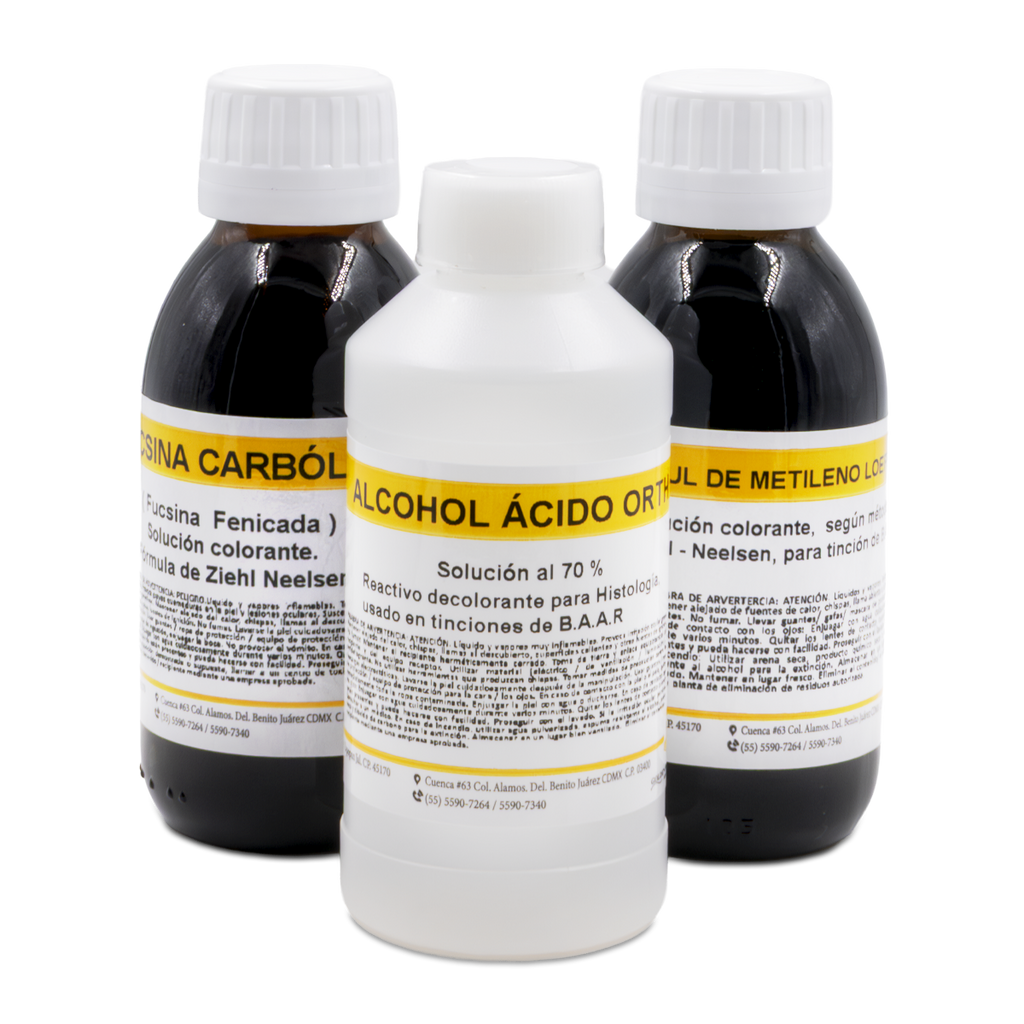 COLORANTE PARA TINCIÓN DE ZIEHL NEELSEN GOLDEN BELL