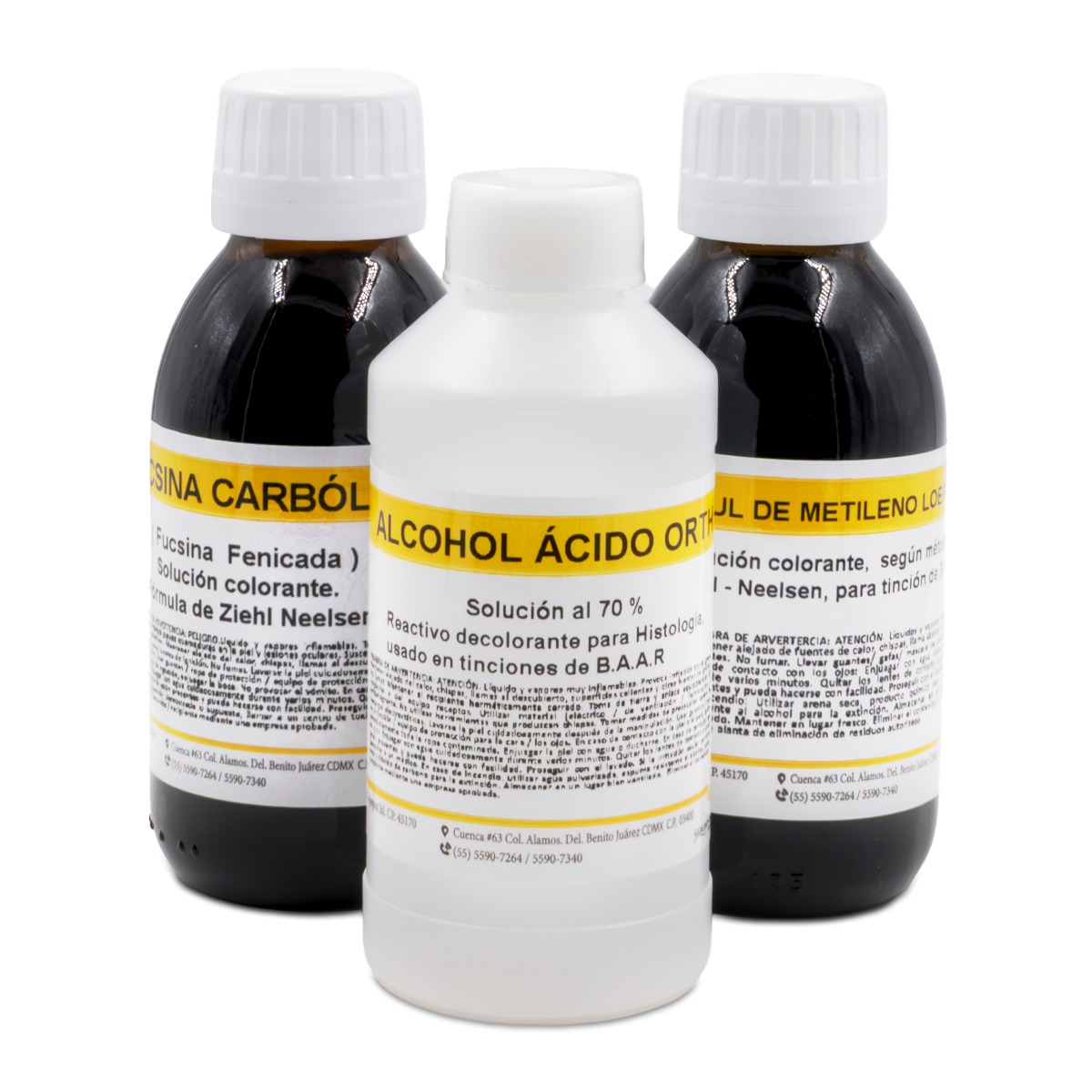 COLORANTE PARA TINCIÓN DE ZIEHL NEELSEN GOLDEN BELL