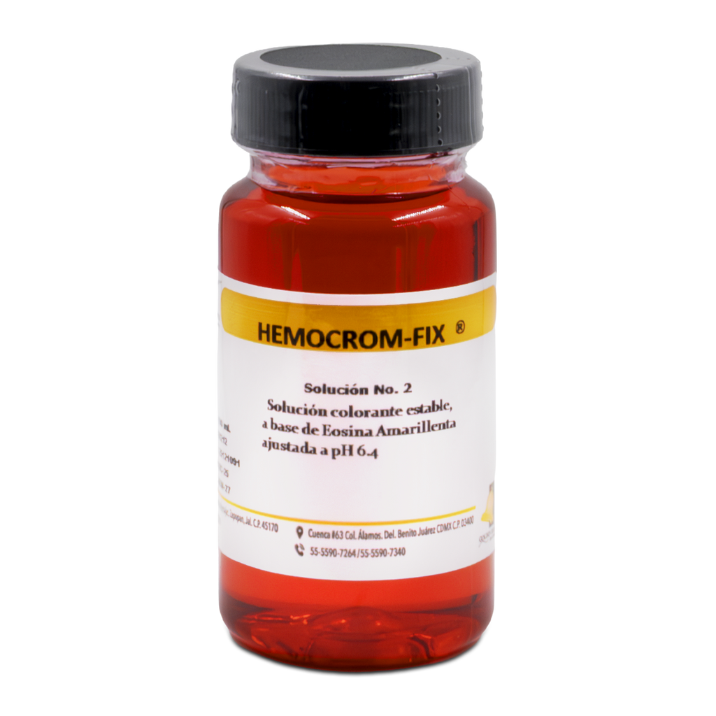 COLORANTE KIT HEMOCOLORANTE RÁPIDO HEMOCROM-FIX (DIFF QUICK) 3 REACTIVOS 100 ML GOLDEN BELL