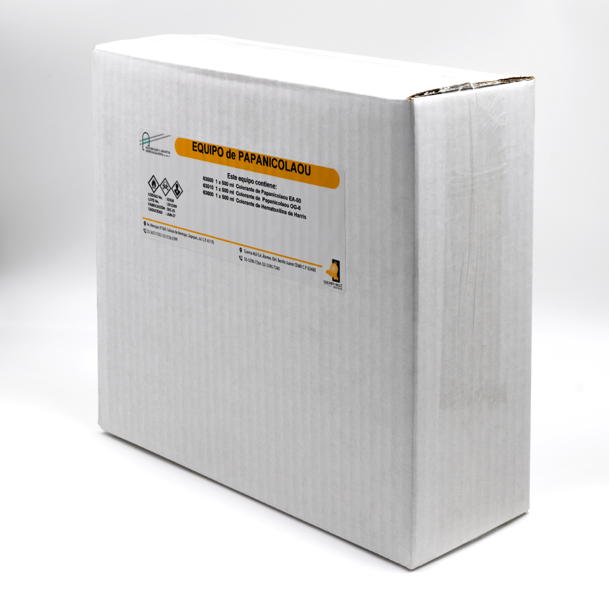 Kit para Tinción de Papanicolaou (Citología y Fluidos) - OG-6, EA-50 y Hematoxilina - GOLDEN BELL
