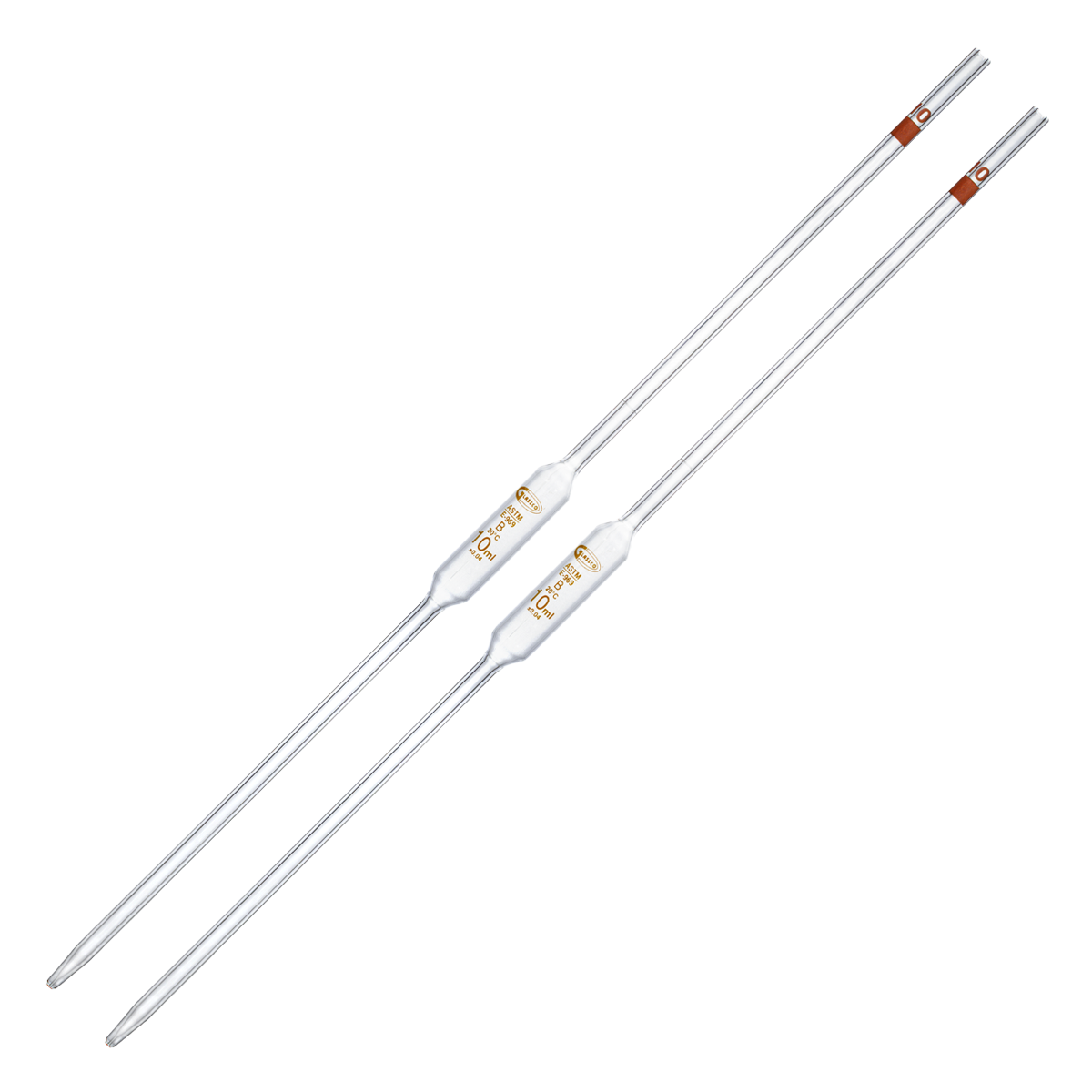 PIPETA VOLUMÉTRICA CLASE B PACK 2 PIEZAS GLASSCO