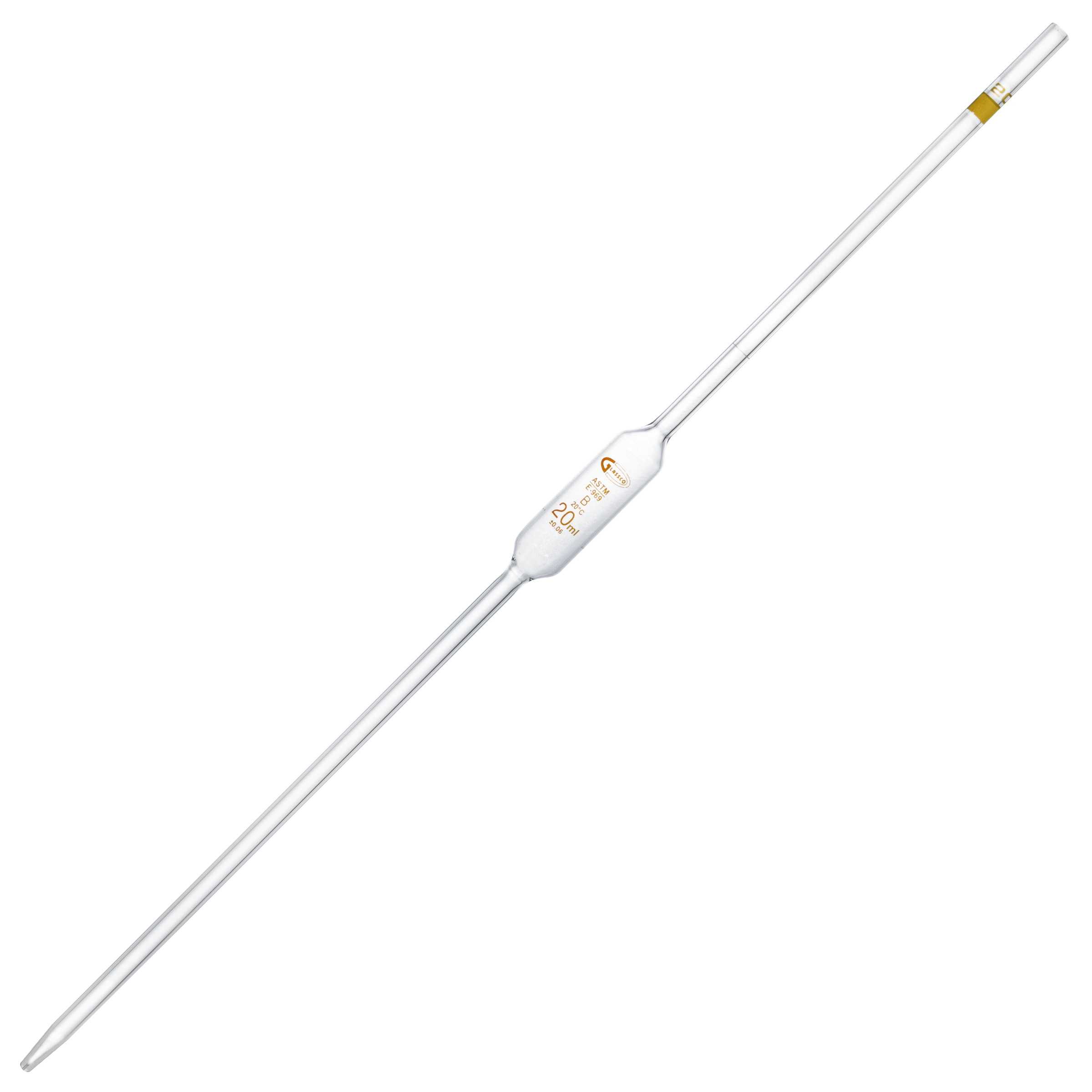 PIPETA VOLUMÉTRICA CLASE B GLASSCO