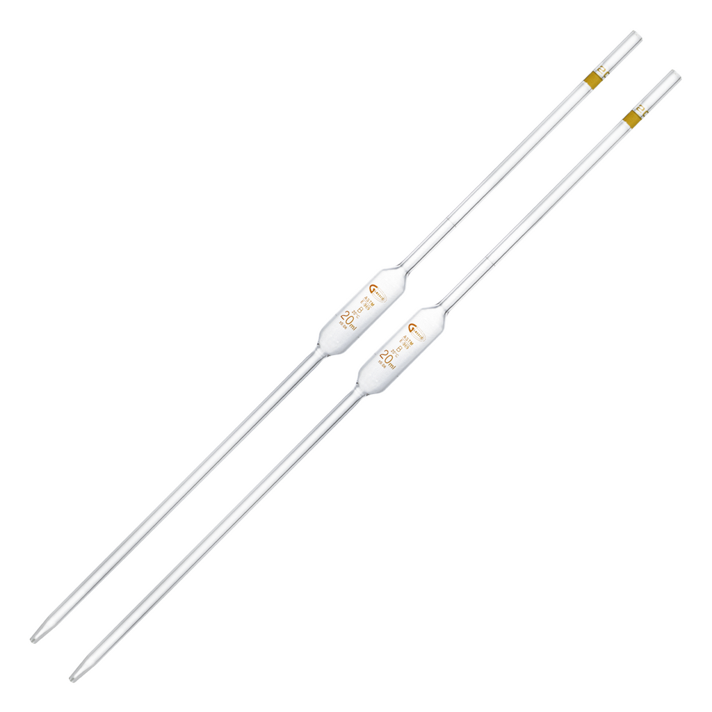 PIPETA VOLUMÉTRICA CLASE B PACK 2 PIEZAS GLASSCO