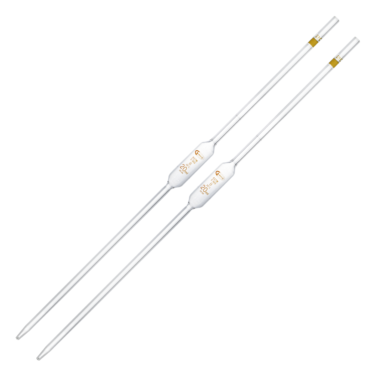PIPETA VOLUMÉTRICA CLASE B PACK 2 PIEZAS GLASSCO