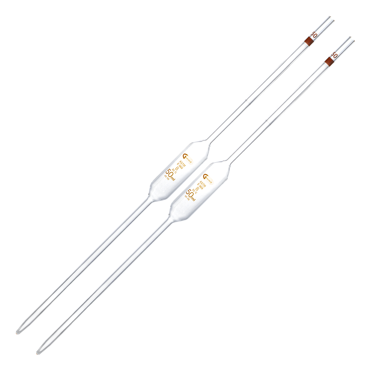 PIPETA VOLUMÉTRICA CLASE B PACK 2 PIEZAS GLASSCO