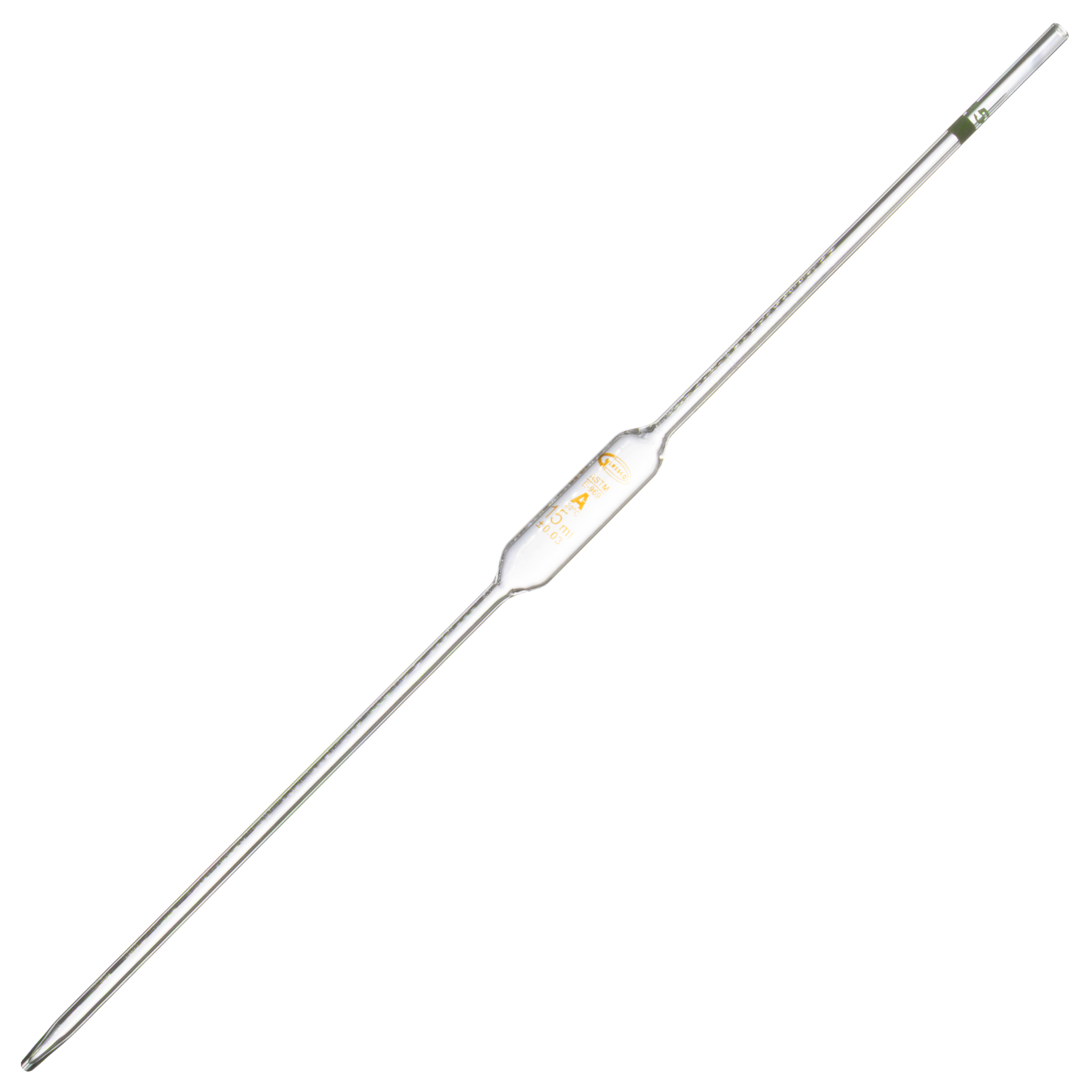 PIPETA VOLUMÉTRICA CLASE A GLASSCO