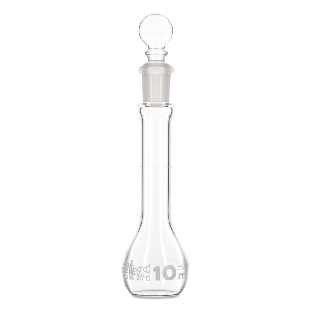 MATRAZ VOLUMÉTRICO CLASE A CON TAPÓN DE VIDRIO GLASSCO