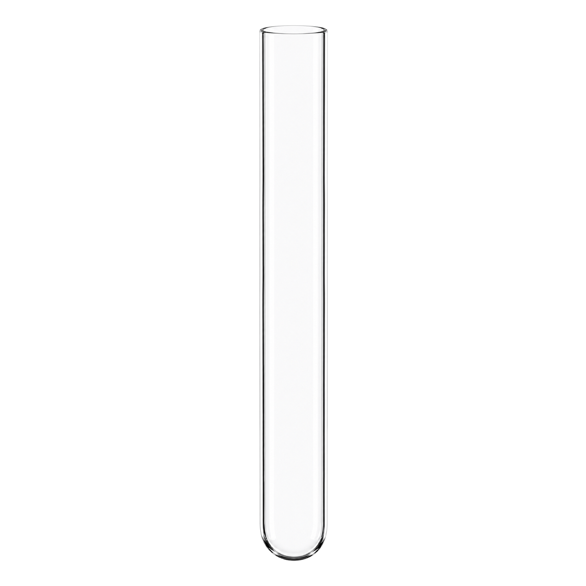 TUBO DE ENSAYO SIN LABIO PACK 100 PIEZAS GLASSCO