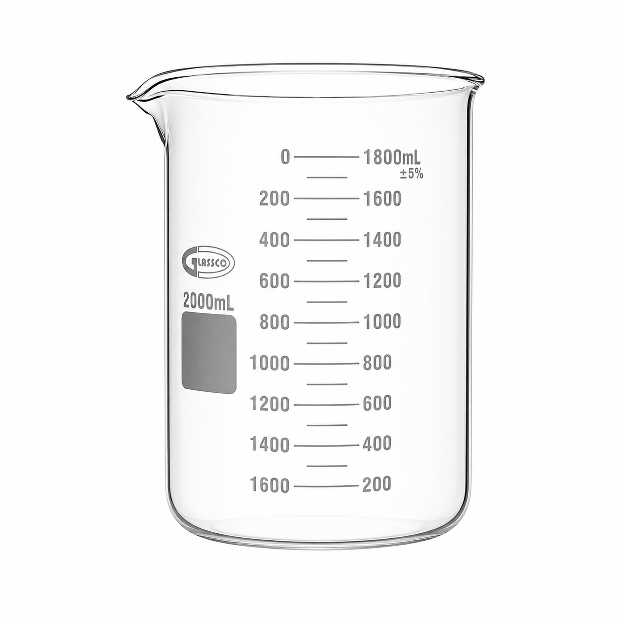 VASO DE PRECIPITADO DE VIDRIO BOROSILICATO GLASSCO