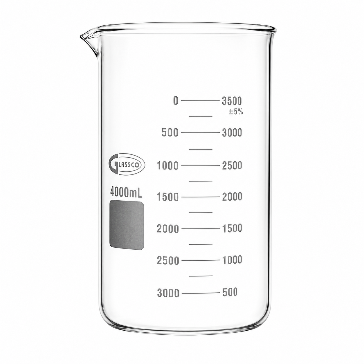 VASO DE PRECIPITADO DE VIDRIO BOROSILICATO GLASSCO
