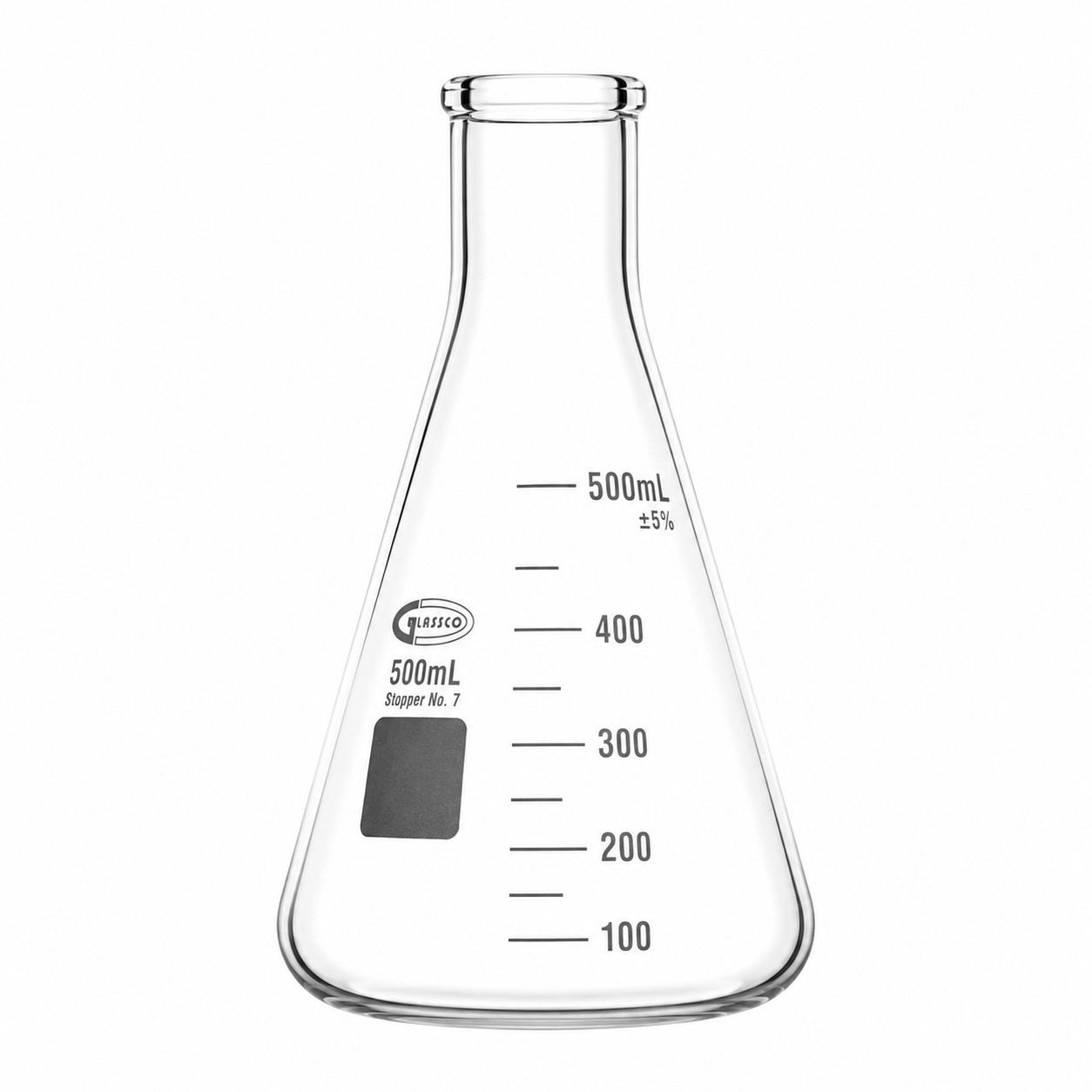 MATRAZ ERLENMEYER DE VIDRIO BOROSILICATO GLASSCO