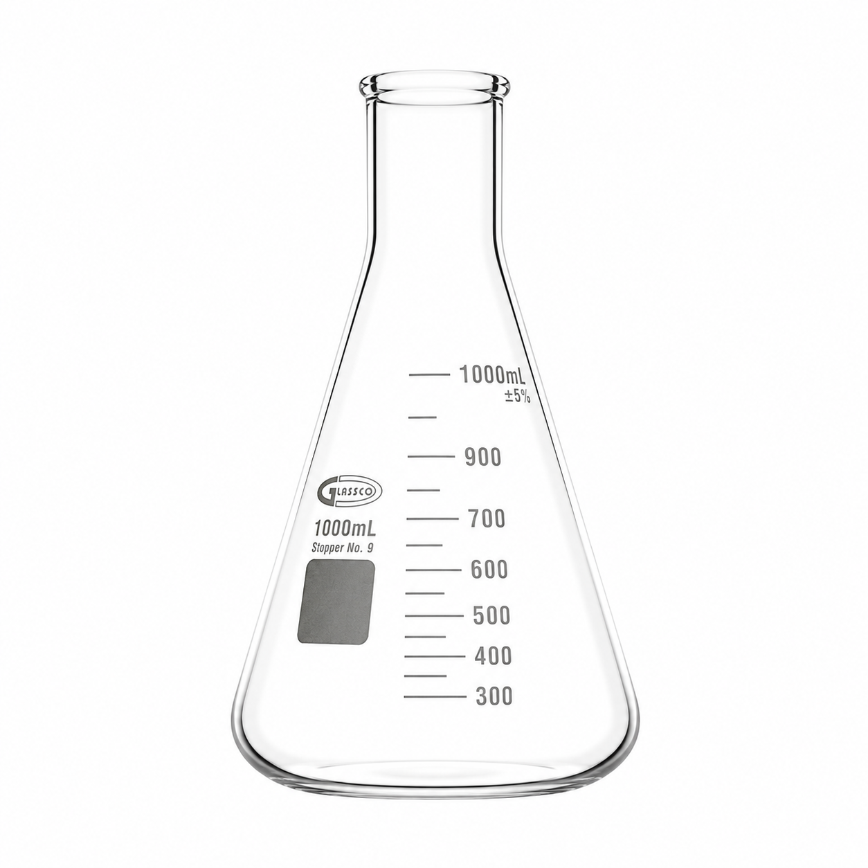 MATRAZ ERLENMEYER DE VIDRIO BOROSILICATO GLASSCO