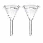 Embudo Cónico de Vidrio con Tallo Corto | Pack 2 Piezas | GLASSCO