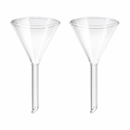 Embudo Cónico de Vidrio con Tallo Corto | Pack 2 Piezas | GLASSCO
