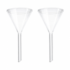 Embudo Cónico de Vidrio con Tallo Corto | Pack 2 Piezas | GLASSCO