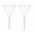 Embudo Cónico de Vidrio con Tallo Corto | Pack 2 Piezas | GLASSCO