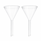 Embudo Cónico de Vidrio con Tallo Corto | Pack 2 Piezas | GLASSCO
