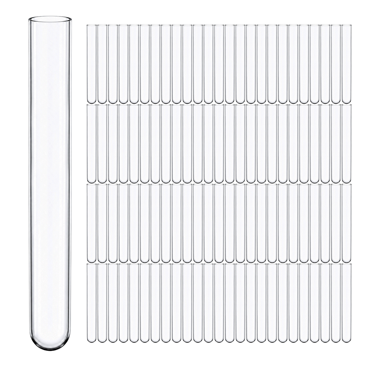 Tubo de Ensayo sin Labio | Pack 100 Piezas | GLASSCO