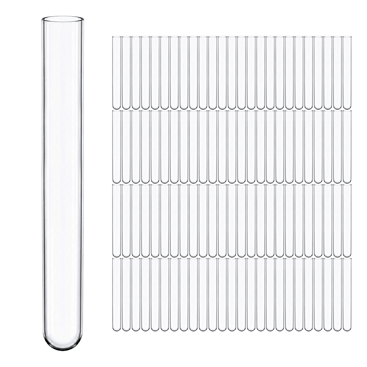 Tubo de Ensayo sin Labio | Pack 100 Piezas | GLASSCO