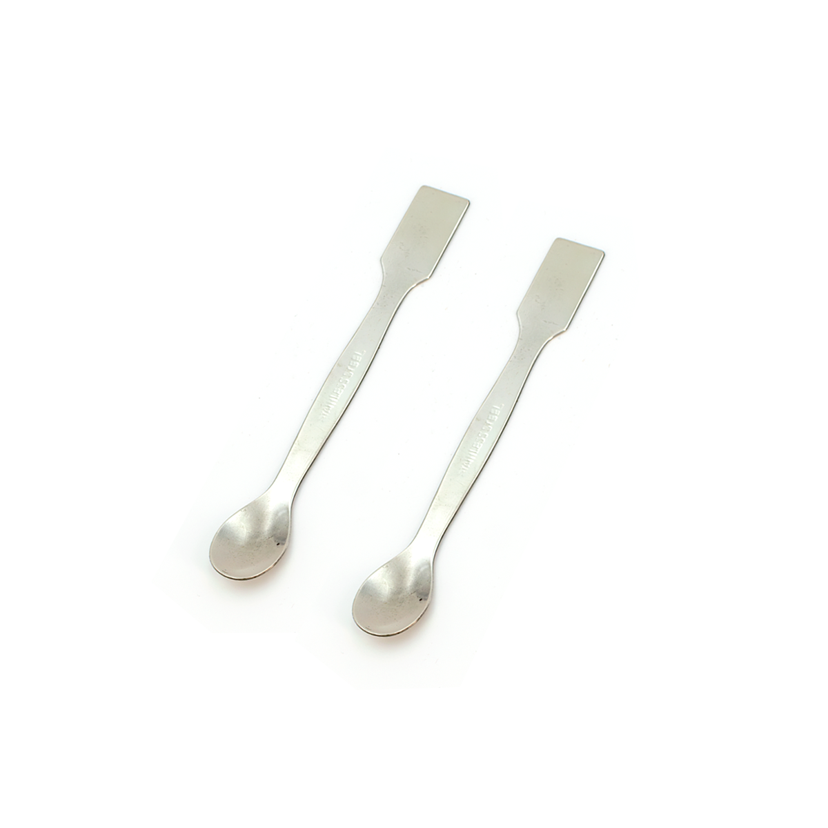 Espátula de Laboratorio con Cuchara y Punta Plana | Pack 2 Piezas | GLASSCO