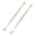 Espátula de Laboratorio con Cuchara y Punta Plana | Pack 2 Piezas | GLASSCO