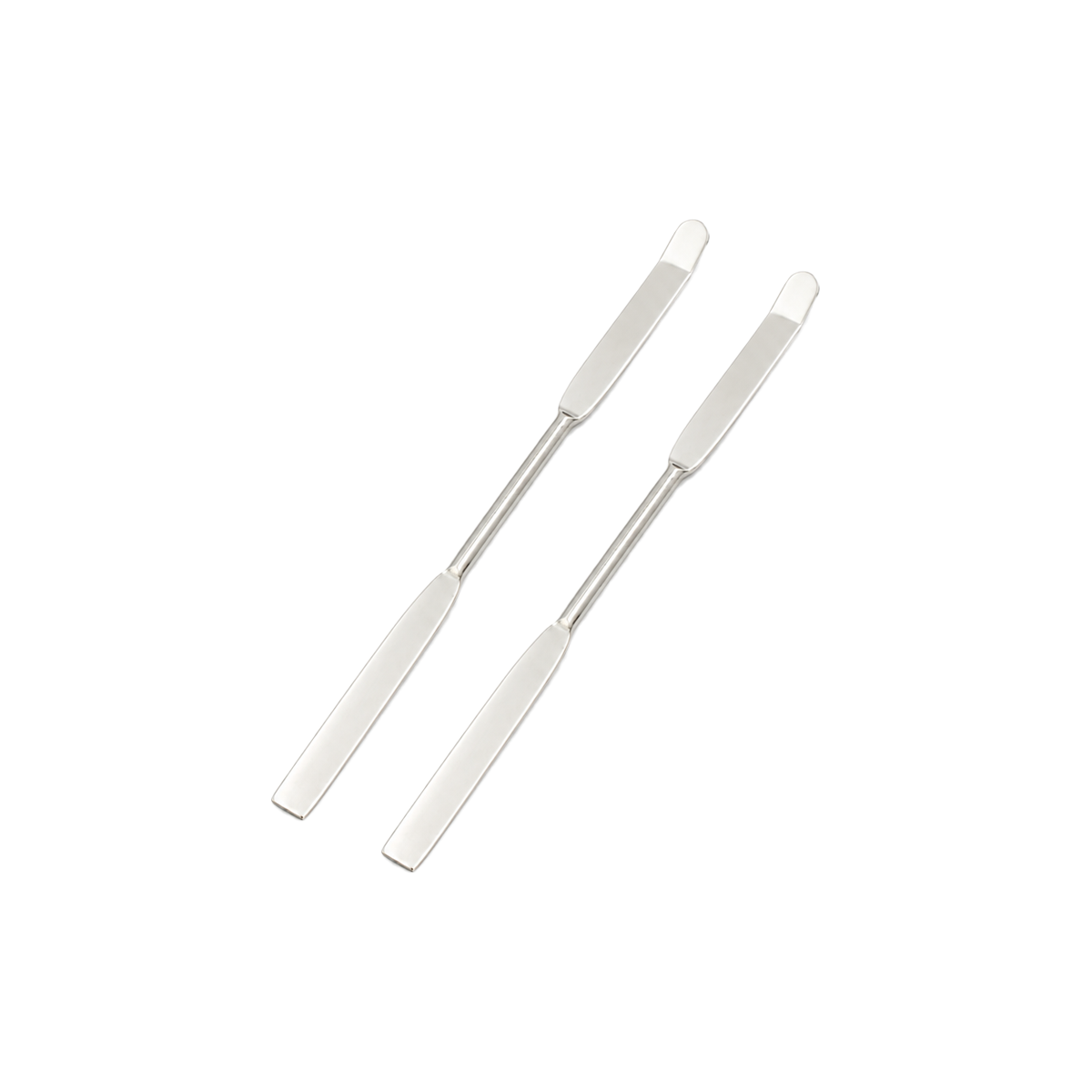 Espátula de Laboratorio con Punta Plana y Ceja Chattaway | Pack 2 Piezas | GLASSCO