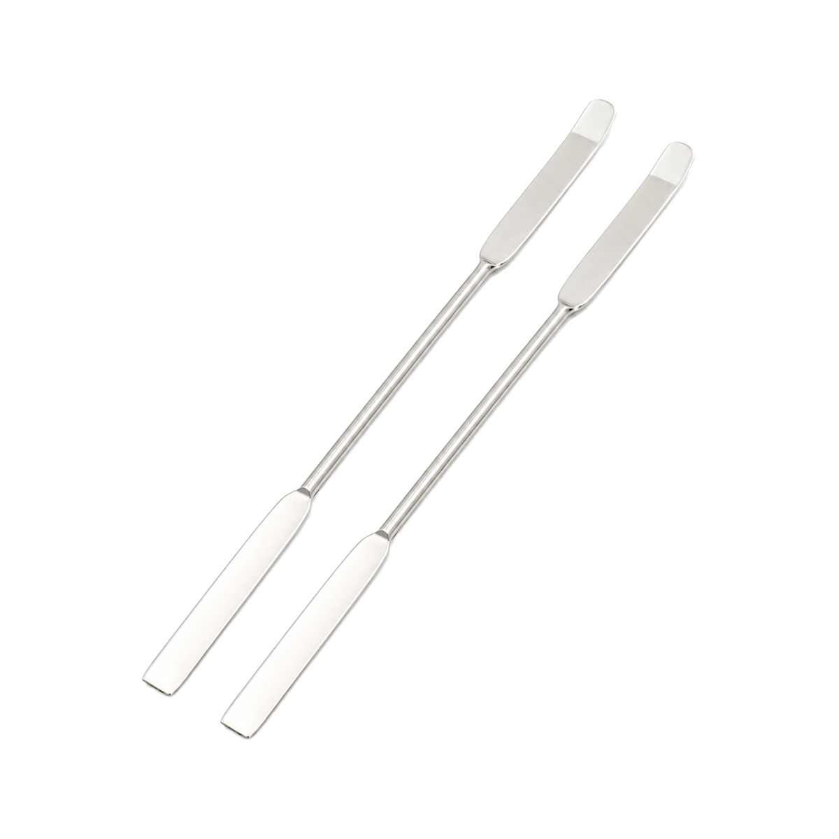 Espátula de Laboratorio con Punta Plana y Ceja Chattaway | Pack 2 Piezas | GLASSCO