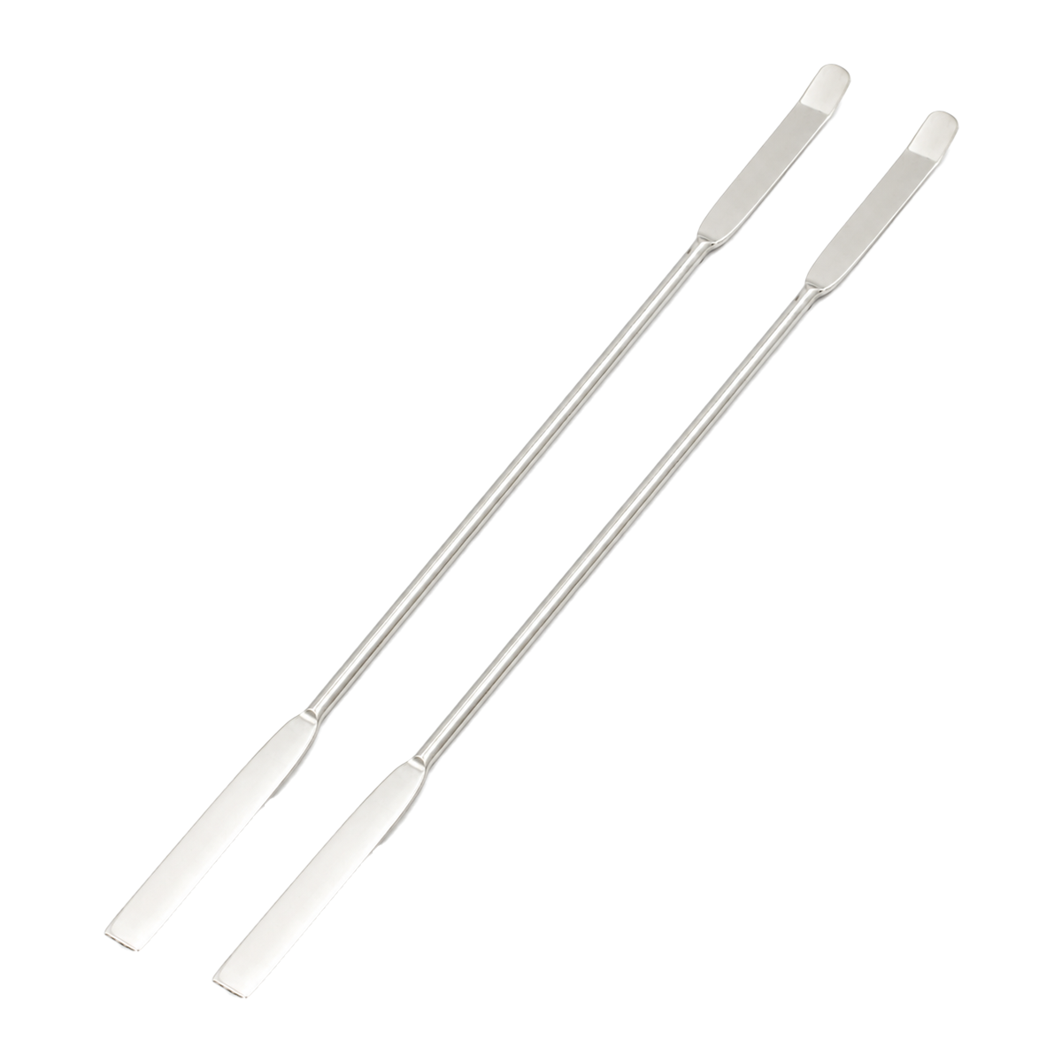 Espátula de Laboratorio con Punta Plana y Ceja Chattaway | Pack 2 Piezas | GLASSCO