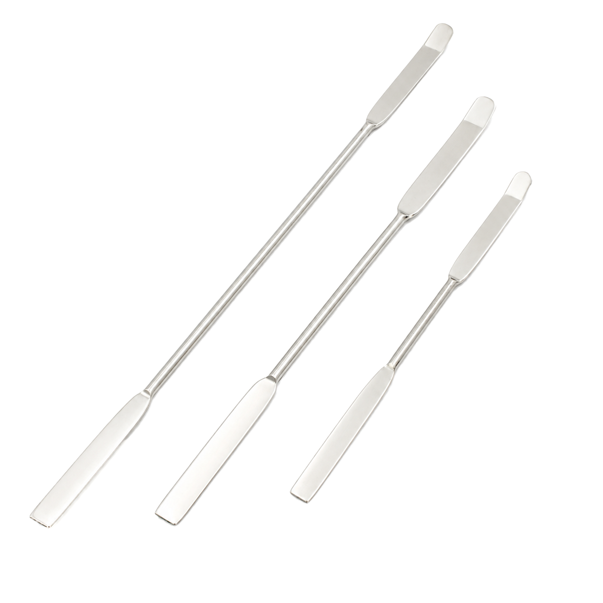Espátula de Laboratorio con Punta Plana y Ceja Chattaway | Pack 2 Piezas | GLASSCO