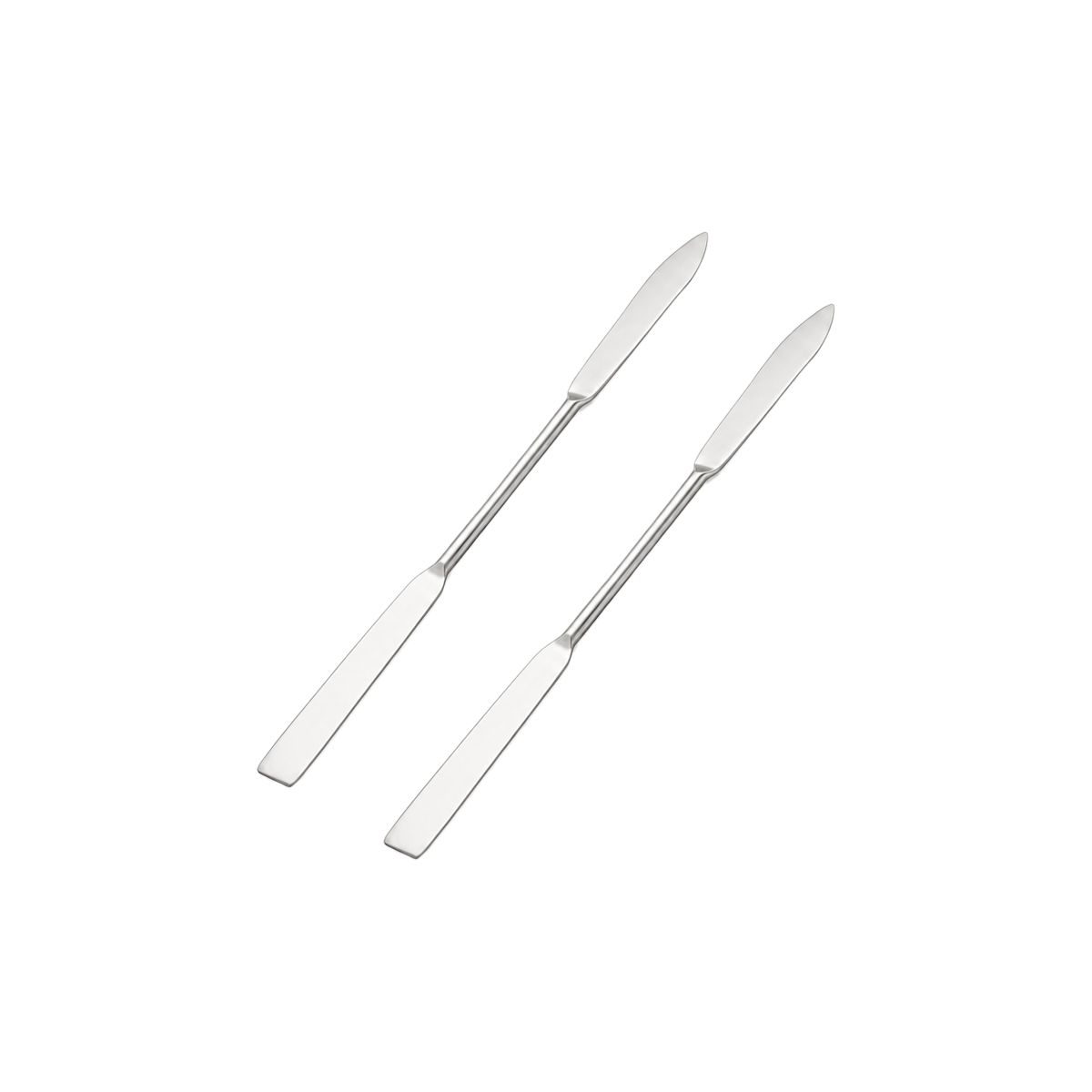 Espátula de Laboratorio Doble con Punta Cónica y Plana | Pack 2 Piezas | GLASSCO