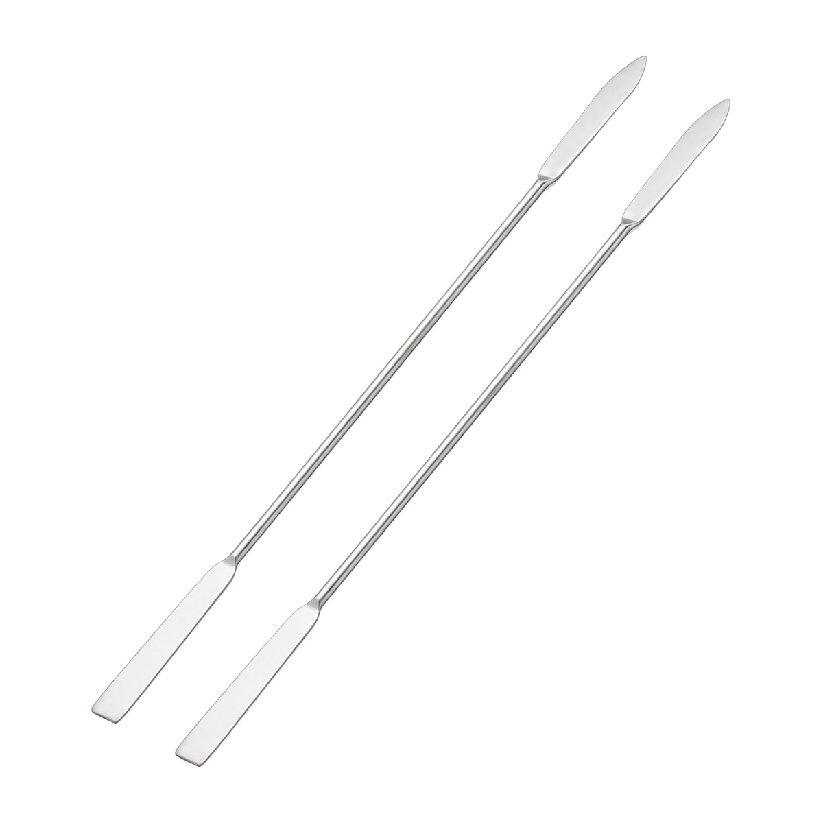 Espátula de Laboratorio Doble con Punta Cónica y Plana | Pack 2 Piezas | GLASSCO