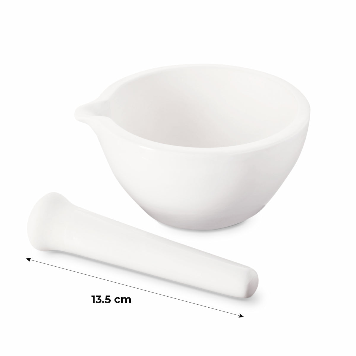 MORTERO DE LABORATORIO DE PORCELANA GLASSCO