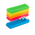 GRADILLA PARA 80 MICROTUBOS HEATHROW SCIENTIFIC 29025G DE PLÁSTICO AUTOCLAVABLE - Mercalab