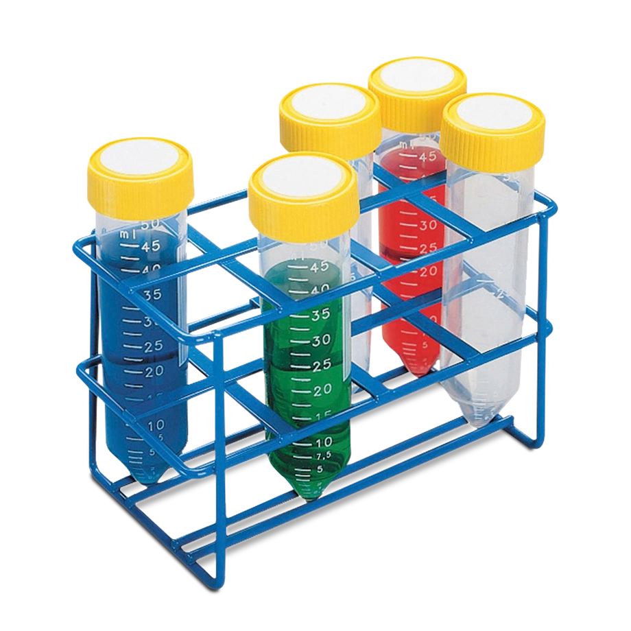 GRADILLA PARA TUBOS HEATHROW SCIENTIFIC METÁLICA CON RECUBRIMIENTO EPÓXICO RESISTENTE A QUÍMICOS Y AUTOCLAVABLE