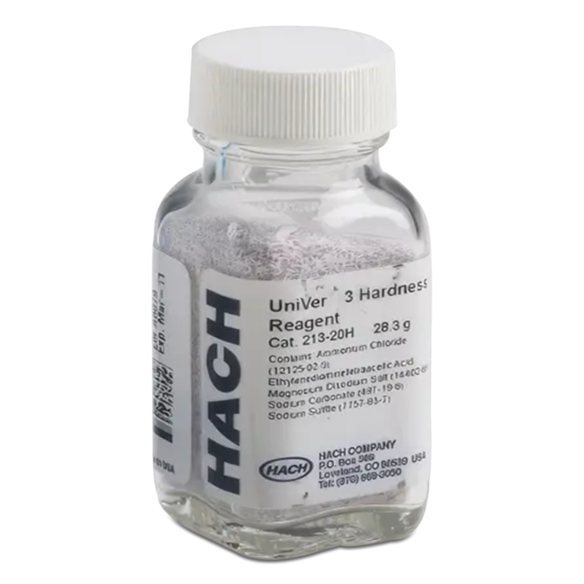 Reactivo UniVer 3 para Determinación de Dureza Total en Calidad de Agua - Frasco 28 G - HACH 21320H