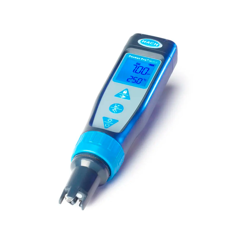 Medidor Multiparamétrico de pH y Conductividad Pocket Pro+ Multi 2 para Calidad de Agua - Sensor Reemplazable - HACH 9532800