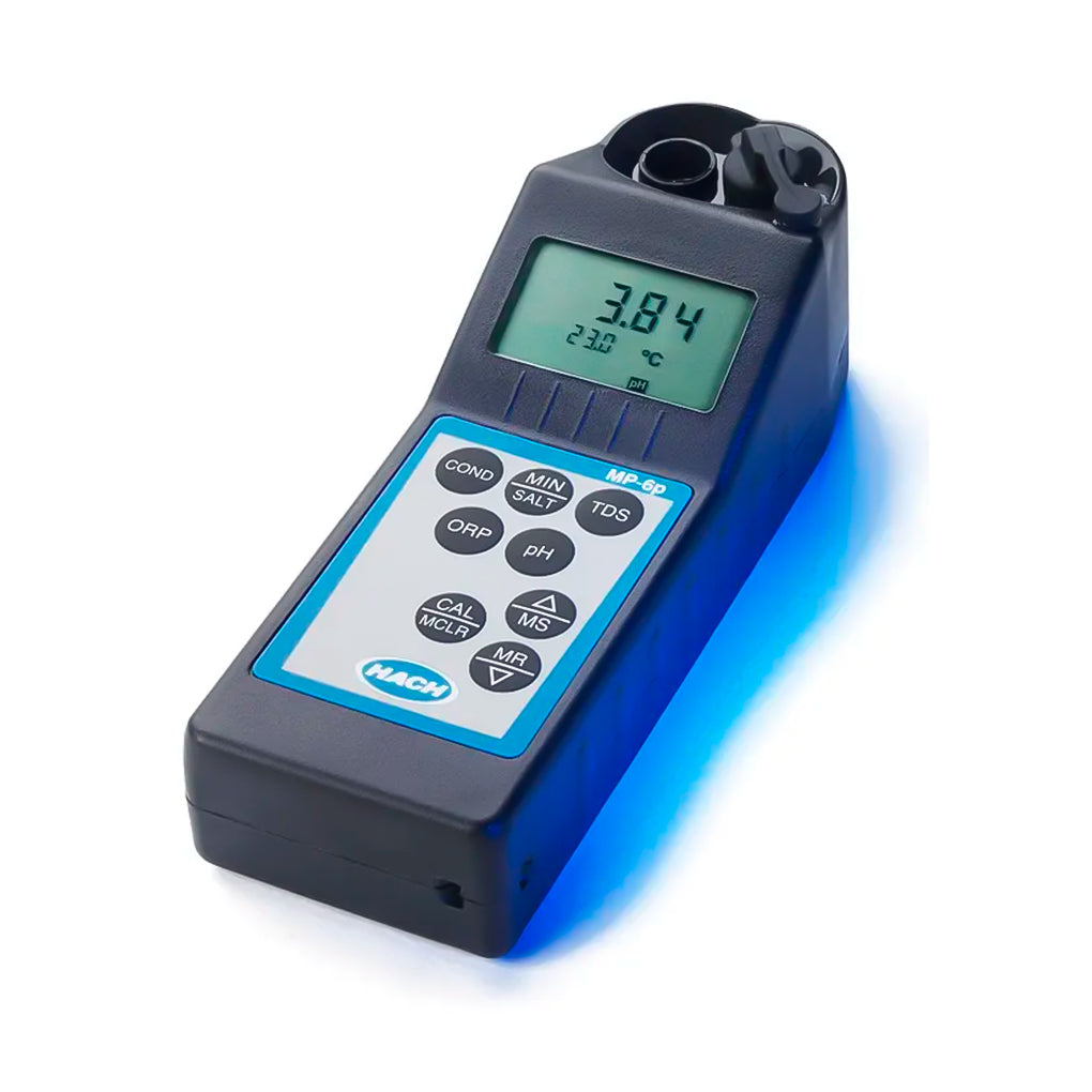 Medidor Multiparamétrico Portátil MP-6p para Calidad de Agua (pH, ORP, Conductividad y TDS) - Celda con Sensores Integrados - HACH HMP6P