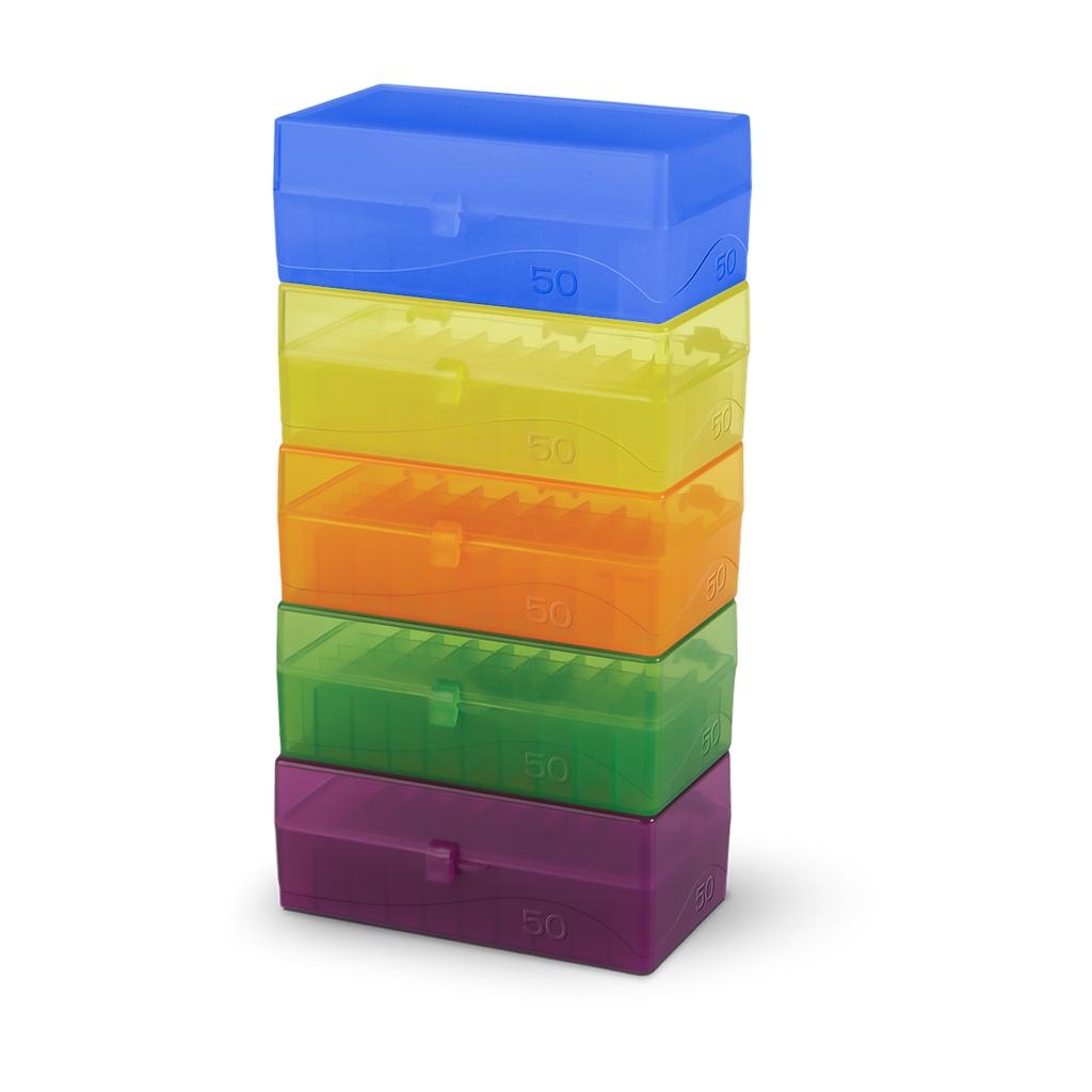 Caja para 50 Microtubos y Viales Criogénicos de 1.5-2.0 ml | Pack 2 Piezas | Heathrow Scientific