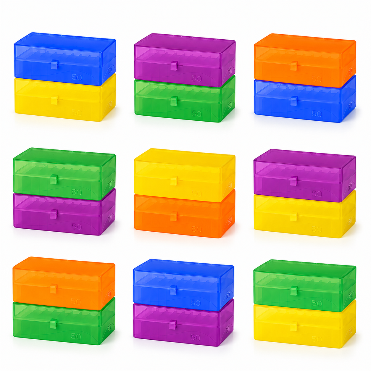 Caja para 50 Microtubos y Viales Criogénicos de 1.5-2.0 ml | Pack 2 Piezas | Heathrow Scientific