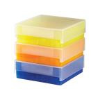 Caja para 81 Microtubos y Viales Criogénicos de 1.5-2.0 ml | Pack 2 Piezas | Heathrow Scientific