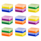 Caja para 81 Microtubos y Viales Criogénicos de 1.5-2.0 ml | Pack 2 Piezas | Heathrow Scientific
