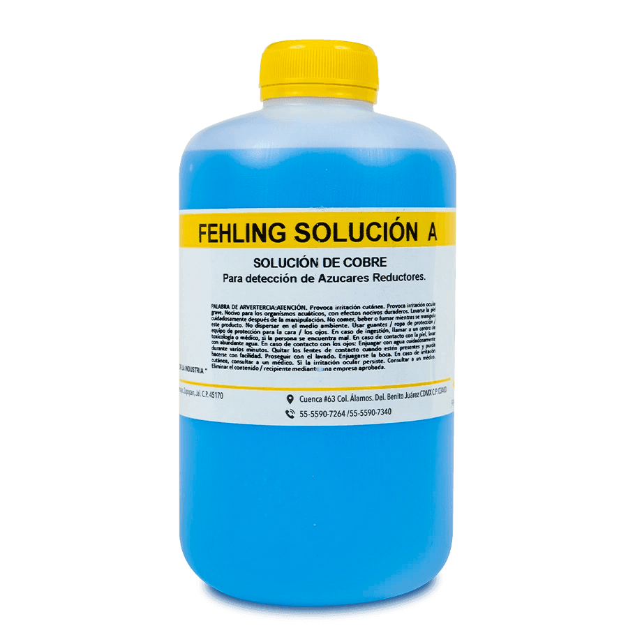 INDICADOR FEHLING A SOLUCIÓN DE COBRE PARA DETERMINAR GLUCOSA GOLDEN BELL 43200 - Mercalab