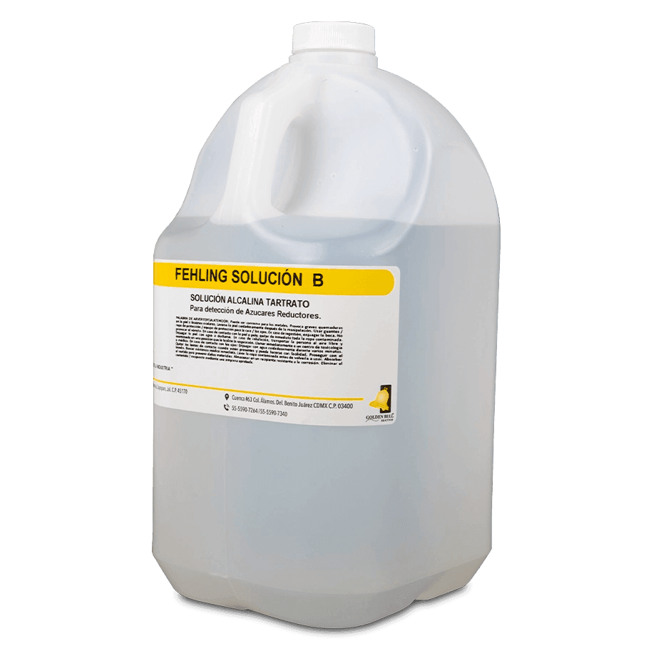 INDICADOR FEHLING B SOLUCIÓN ALCALINA PARA DETERMINAR AZÚCARES GOLDEN