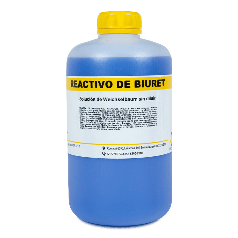 INDICADOR REACTIVO BIURET WEICHSELBAUM SIN DILUIR 500 ML GOLDEN BELL 81690-500 - Mercalab