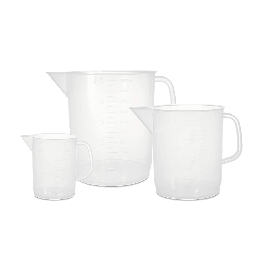 JARRA FORMA BAJA POLYLAB 6495 CON ASA Y DE POLIPROPILENO AUTOCLAVABLE - Mercalab