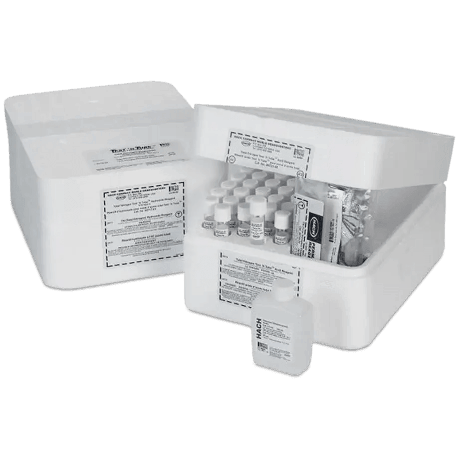 KIT DE PRUEBAS NITRÓGENO TOTAL TNT RANGO ALTO HACH 2714100 - Mercalab
