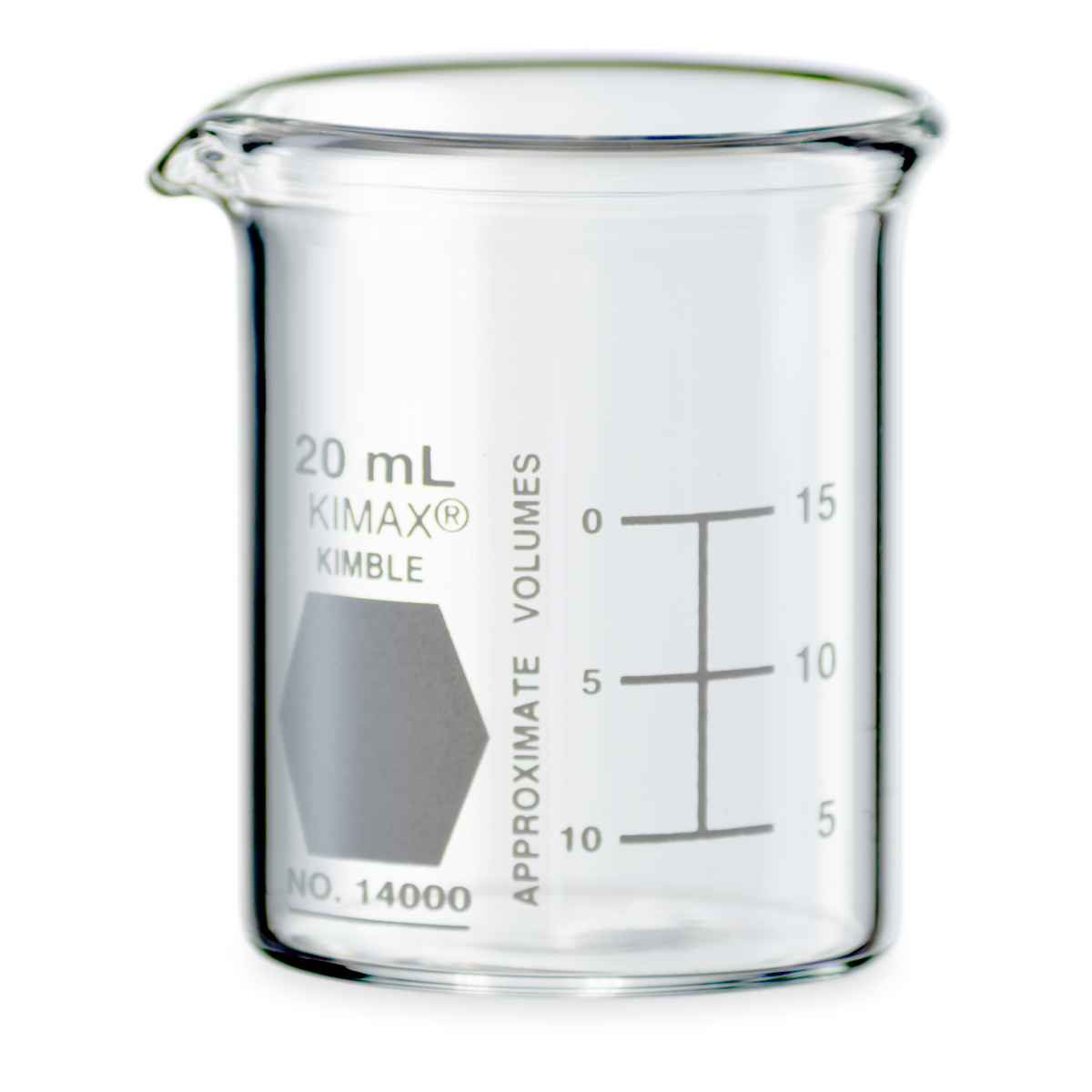 VASO DE PRECIPITADO GRIFFIN FORMA BAJA KIMAX 14000 CON ESCALA BLANCA