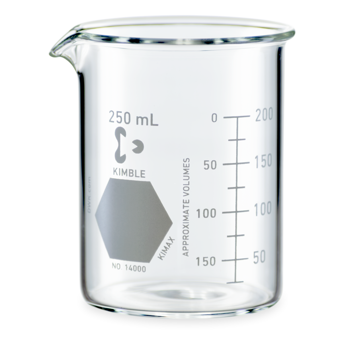 VASO DE PRECIPITADO GRIFFIN FORMA BAJA KIMAX 14000 CON ESCALA BLANCA