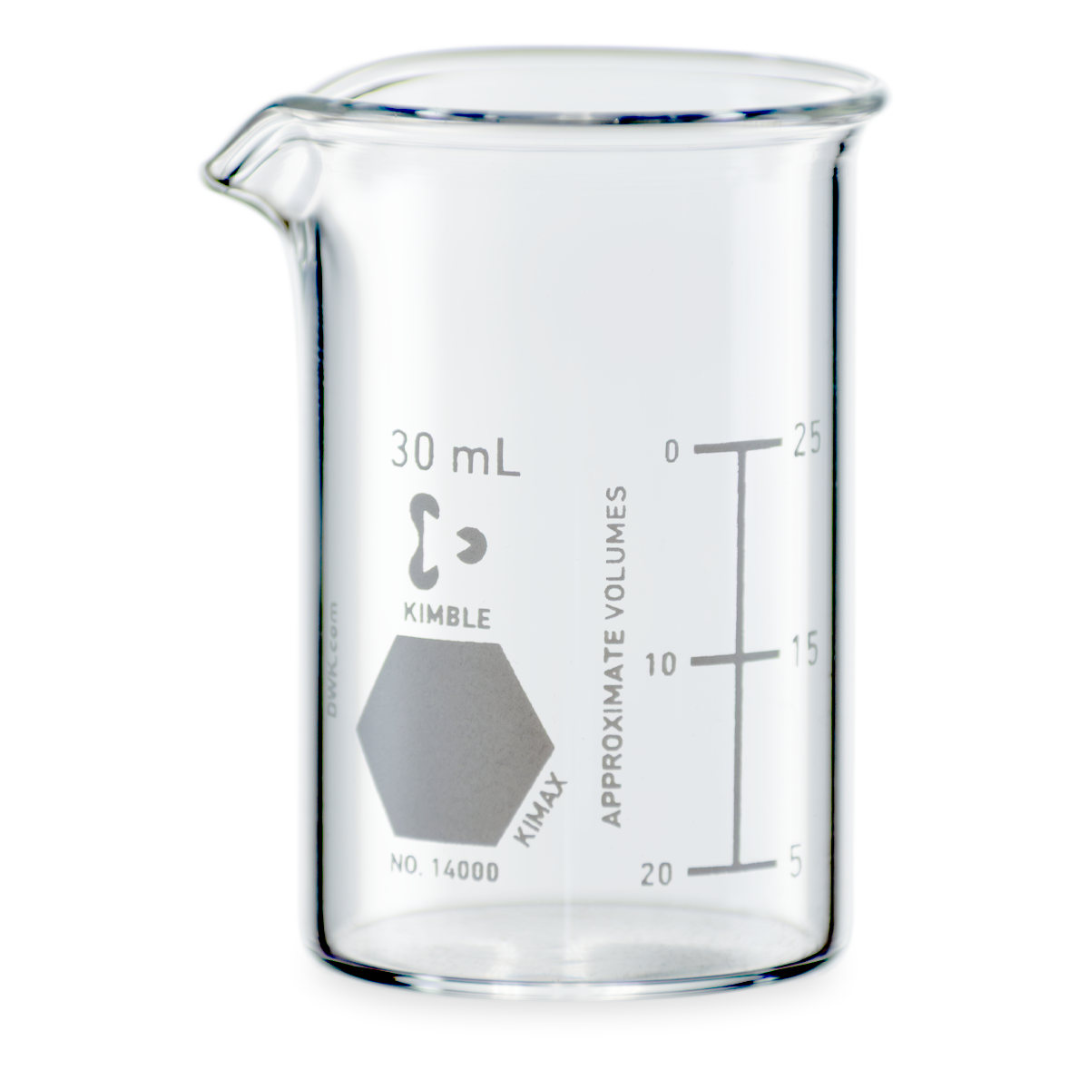VASO DE PRECIPITADO GRIFFIN FORMA BAJA KIMAX 14000 CON ESCALA BLANCA